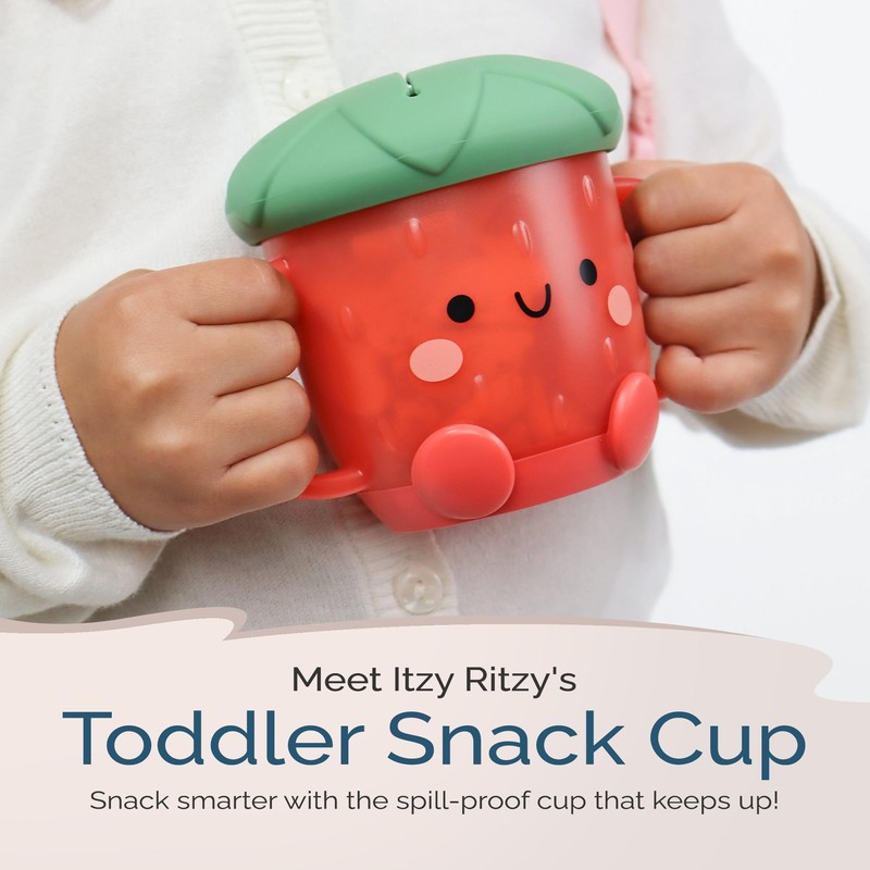 Itzy Ritzy Toddler Snack Cup - Spill-Proof Snack Cup for