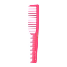 Krest 6000 7 in. Teasing Combs Lift Vent Hair Combs Pack Space Tooth Wide teeth Comb 12 Pc. (Neon Pink)