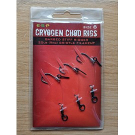 ESP Cryogen Chod Rig With Bait Screw Barbed OR Barbless: Barbed 6