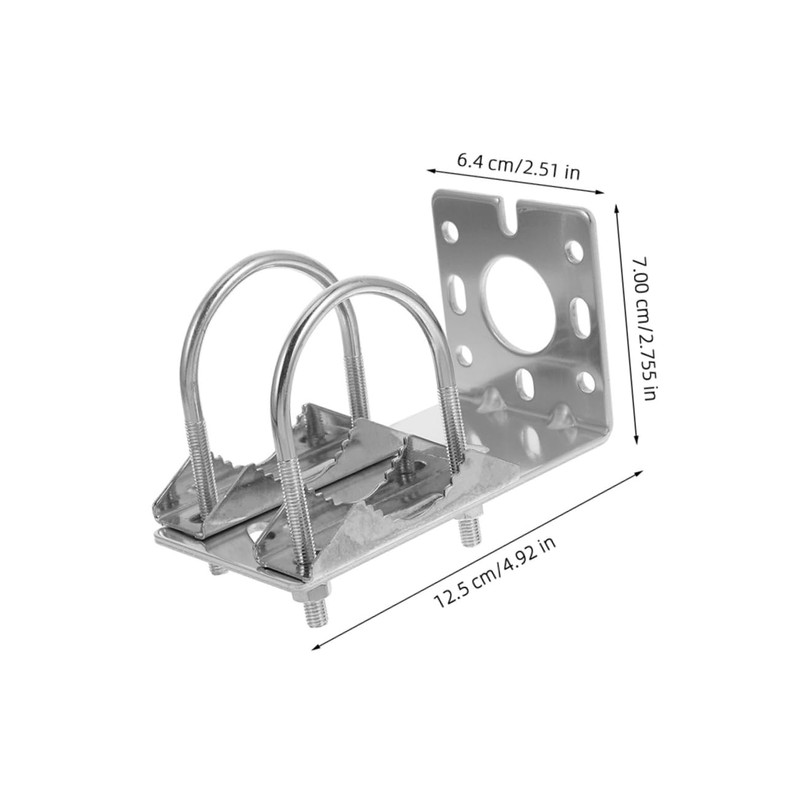SHOWERORO 2pcs Outdoor Antenna Mounting Kit Weatherproof Aluminum Alloy Bracket