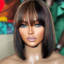 Bob lace front wig ombre 10 Inch