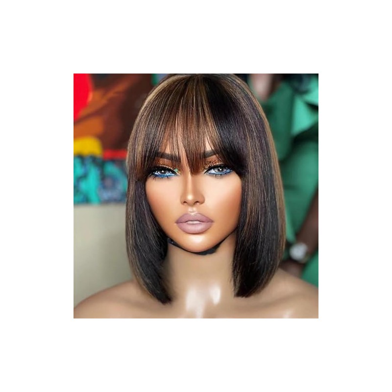 Bob lace front wig ombre 10 Inch