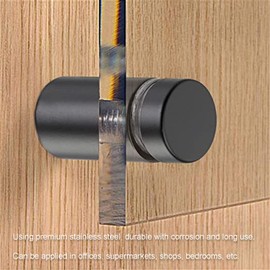 12 Piece Standoff Screws, 19x50mm Stainless Steel Sign Standoff Fixing Parts, Promotional Glass Acrylic Spacer Nail Fixing Kit