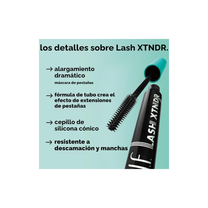 e.l.f. Cosmetics Lash XTNDR Máscara de Pestañas Alargadora Negro Suave