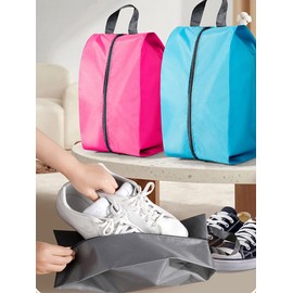 Pack of 4 Shoe Bags, Waterproof Shoe Bags for Travel, Dirt-Resistant Travel Shoe Bag, Shoe Bag with Zip, Portable Shoe Bag for Shoes, Clothes, Travel Accessories, Waterproof Shoe Bags, multicoloured