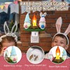 Gnomes Campfire Flickering Nightlight, Rabbit Night Light Plug into Wall