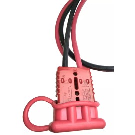 Pro Trucker Forklift Battery Extension Charge Cable Quick Cord 4.5FT 600V 175A Anderson Plug