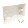 Maincore Surface Dual Mounting Back Box for Electrical & Ethernet