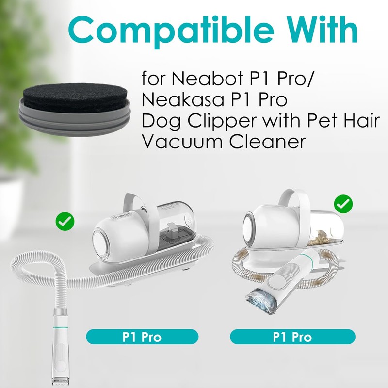 Hepa Filter Sponge Replacement Accessories for Neakasa/Neabot P1 Pro Pet