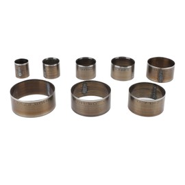 8pcs Leather Cutting Dies Kit Steel 55mm 50mm 45mm 40mm 35mm 30mm 25mm 20mm Round Leather Hole Punching Die for DIY Leather Crafts