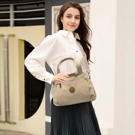 DORRISO Women's Shoulder Bag Canvas Handbag Shoulder Bag Casual Shoulder Bags Fashion Shoulder Bag Women's Travel Canvas Shoulder Bag, khaki, shoulder bags