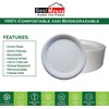 Best House Super Rigid Strong Bagasse Plates - 50 Pack,