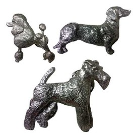 Golden Retriever Pewter Lapel Pin Brooch - USA Made - Hand Crafted