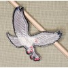 Eagle Grey Bird Sew-On / Iron-On Patch Biker Patch Size