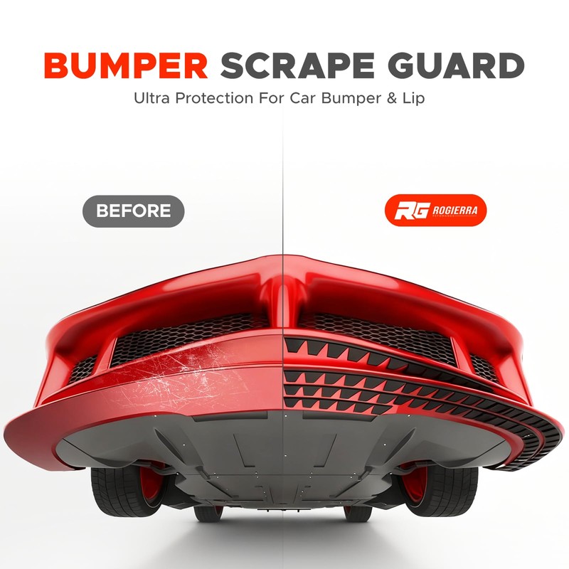 Universal Front Bumper Scrape Guard Skid Plate Protection Guard Anti-Scratch