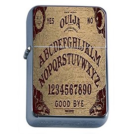 Ouija Board Flip Top Oil Lighter D4 Talking Spirit Occult Witchcraft Spooky