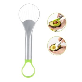 Avocado Slicer, Avocado Pit Remover Cutter/Peeler, Stainless Steel Avocado Slicer Avocado Saver 2-in-1 Avocado Tool
