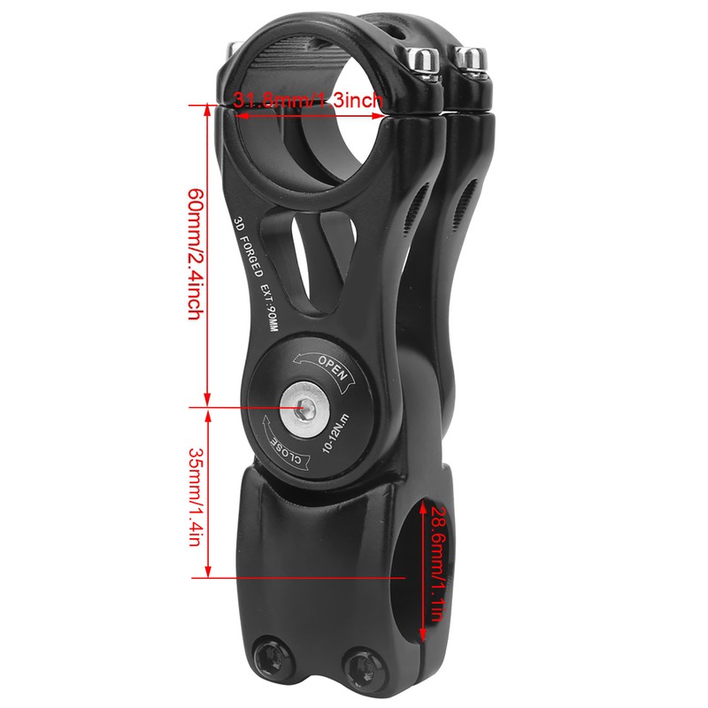 Adjustable Aluminum Alloy Bicycle Handlebar Stem for Mountain Bike Bicycles