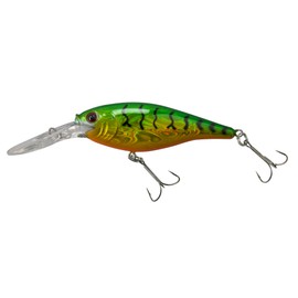 Berkley Flicker Shad Fishing Lure, Slick Firetiger, 5/16 oz, 2 3/4in | 7cm Crankbaits, Size, Profile and Dive Depth Imitates Real Shad, Equipped with Fusion19 Hook