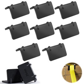 8-Piece Edge Protection Set with Ratchet, Edge Protection Lashing Straps, 25 mm Wide Edge Protection, Angle Protection, Truck Edge Protection for Lashing Straps, Tensioned Goods