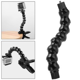 Jaws Flex Clamp Mount, for Sports Camera Photography Accessory with 1 4 Screw Hole and 8 SectionsFLW 264 Flexible Monopod Gooseneck Swan Neck Arm Jaws Flex Clamp 1 4in Holes