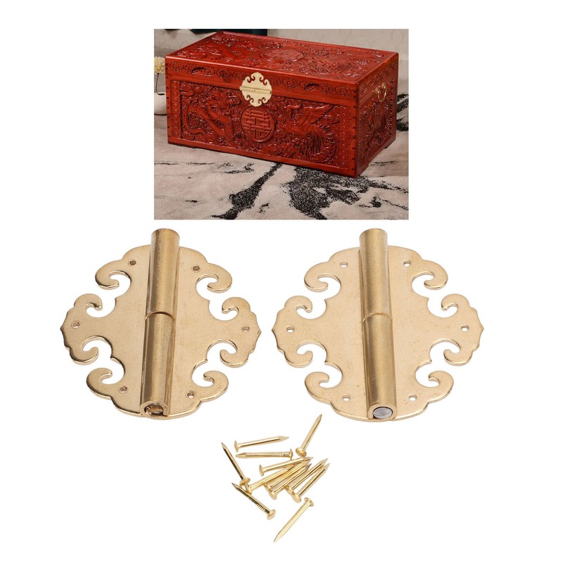 Antique Door Hinges Durable Brass Glossy Classic Antique Style Widely