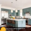 foucasal Brushed Nickel Pendant Light for Kitchen Island Spiral Iron