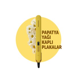 Grundig HS 7033 Botanika Papatya Yağı Kaplı Plakalı İyonik Saç Düzleştirici