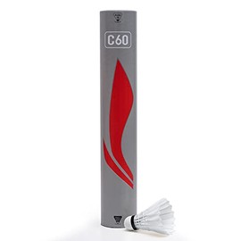 Li-Ning C60 Feather Shuttlecock (White) - Pack of 12
