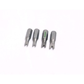 Barnwell Set of 4 Security Tamperproof 'Spanner' Snake Tongue Screwdriver Bits.4 6 8 10