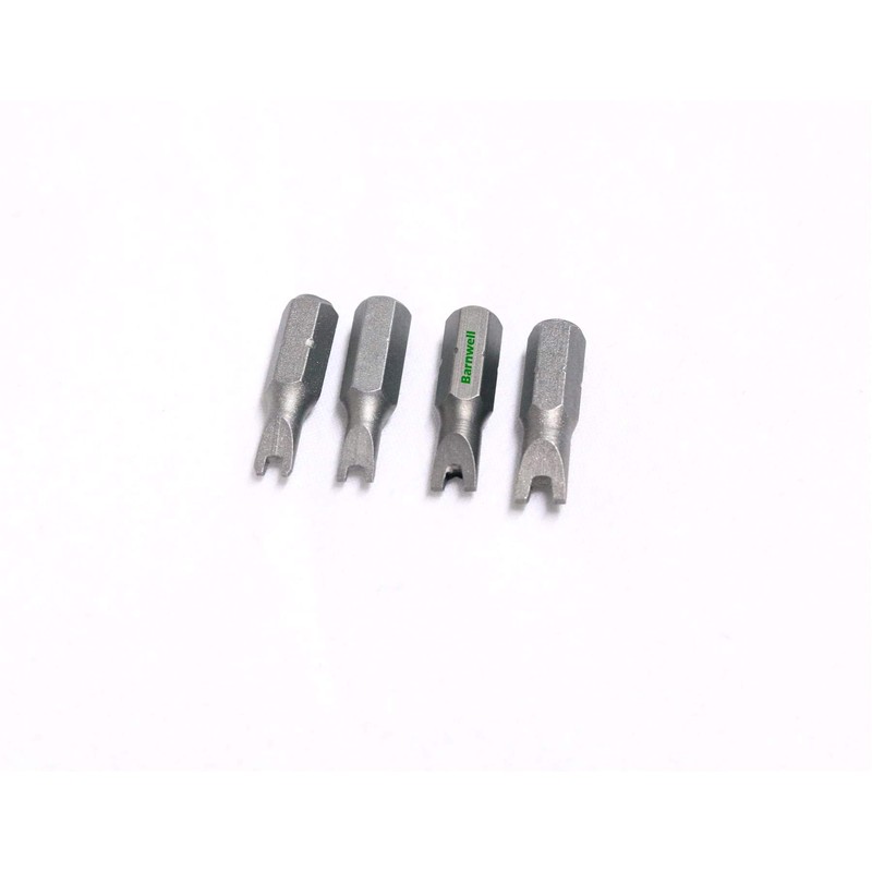 Barnwell Set of 4 Security Tamperproof 'Spanner' Snake Tongue Screwdriver