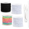 Kanzith Bracelet String,4Roll Elastic Cord with Scissors and Beading Needle