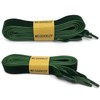 WEGOODZF Flat Wide Velvet Shoelaces: 2 Pairs 1.6CM Single Side