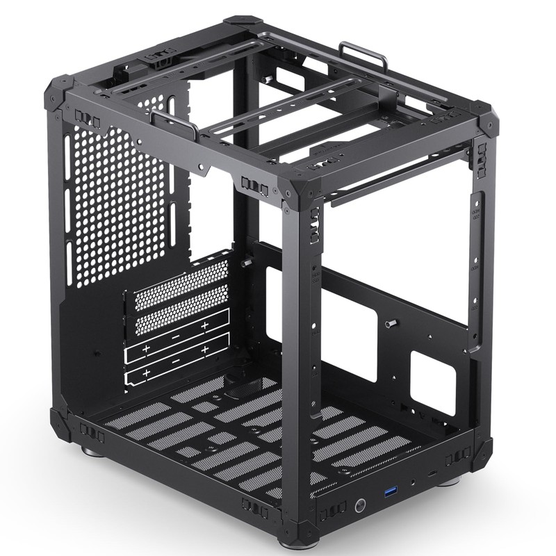 JONSBO C6-ITX Black Mini ITX Handled Mesh PC Case, Simple