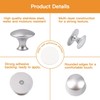 Morobor Stainless Steel Drawer Knobs, 4pcs Self-Stick Instant Cabinet Handle