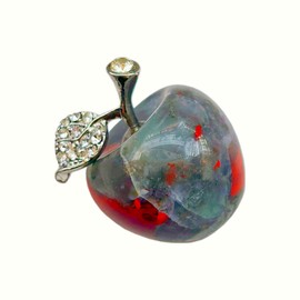 Sunshcat Sunshcat Natural African Bloodstone 1.18 Inchs Apple Crystal and Healing Stone Statues,Room Decoration Christmas Decorations Thanksgiving Gifts Office Gifts Collectibles