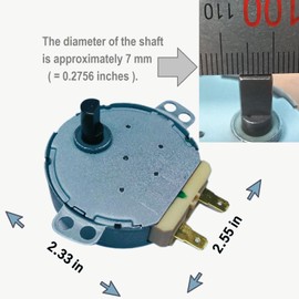 WB26X10038 (SSM-16H MDPJ030AF) Microwave Turntable Motor OEM Replacement for GE & Frigidaire Replaces 5304408980 AP2024962 PS237772 769741 DE31-10172A AH237772 DE31-10172B