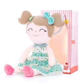 Gloveleya Baby Girl Gifts Soft First Baby Doll Plush Dolls Green 16" with Gift Box