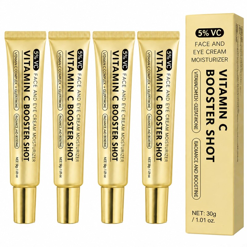 4PC Vitamin C Booster Shot Serum, Vitamin C Wrinkle Glowing