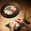 ARTDOT 10X Magnifying Glass with Light and Stand, 144 LEDs