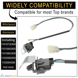 3949238 Washer Door Lid Switch by Seentech - Exact fit for Whirlpool & Kenmore Washers - Replaces for: WP3949238, WP3949238VP,AP6008880, PS11742021, AP3100001, PS350431