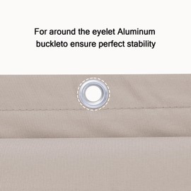 SUNNY GUARD Balcony Privacy Screen 100x300cm Fence Screen for Balcony and Patio Balcony Cover,UV protection windproof and waterproof,with Cable Ties,Taupe