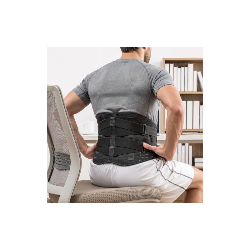 XL Back Brace, Back Support Belts for Men Women, Compression