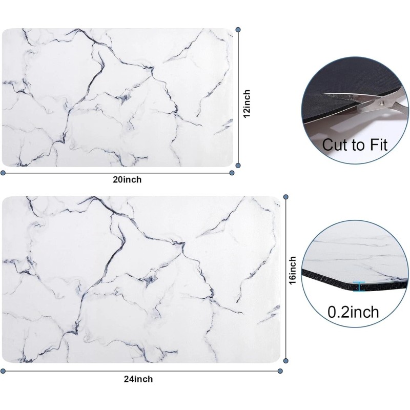 CooRug Absorbent Drying Mat for Kitchen Counter