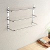 Hand-polished 304 Stainless Steel Three-Towel Bars Towel Rack Wall-Mounted Multilayer