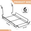 Yaocom 6Pcs Metal Hat Rack Display, Black, Wall Mounted, Multifunctional