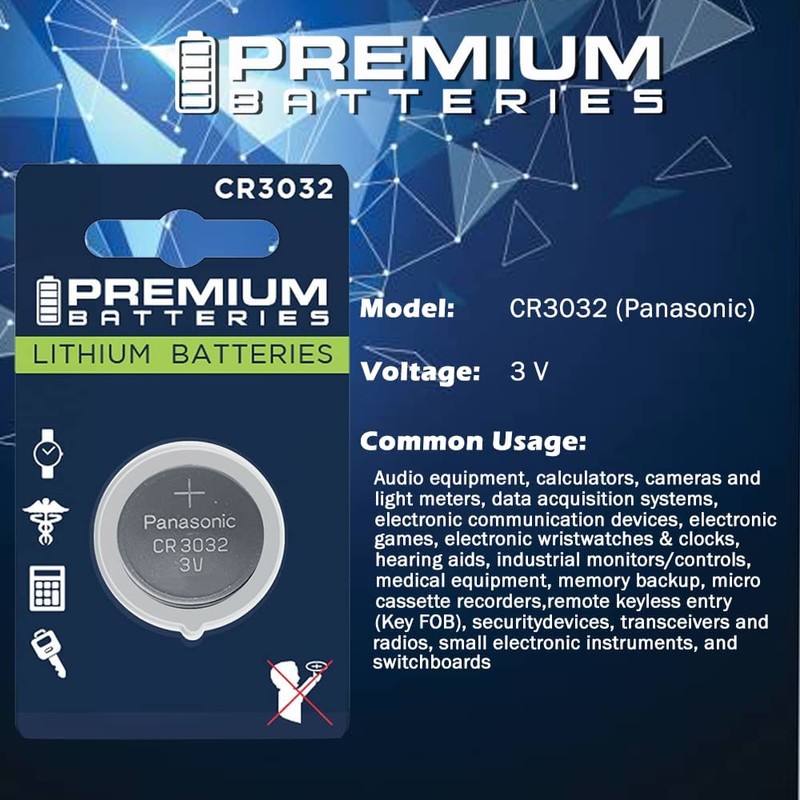 Premium CR3032 Battery 3V Lithium Coin Cell - Japanese Engineered