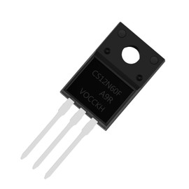 Chanzon 12N60 TO-220F NMOS N-Channel Power MOSFET Transistor, N-Channel 12A High-Performance Semiconductor (Pack of 10pcs)