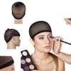 6pcs Soft Comfortable Stretchy Nylon Wig Cap Unisex Wig Stocking