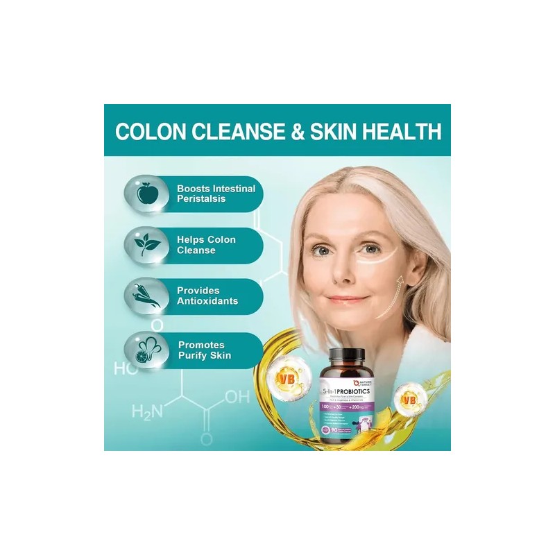 Probioticos + Limpieza Colon 90 Niños Y Adultos Eg J59